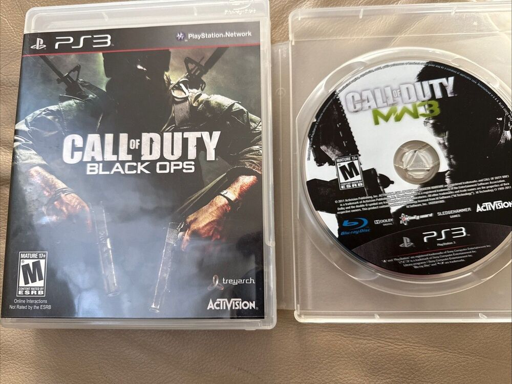 LOT Call of Duty Black Ops CIB PlayStation 3 PS3 And Call Of Duty 3 W/O Manual